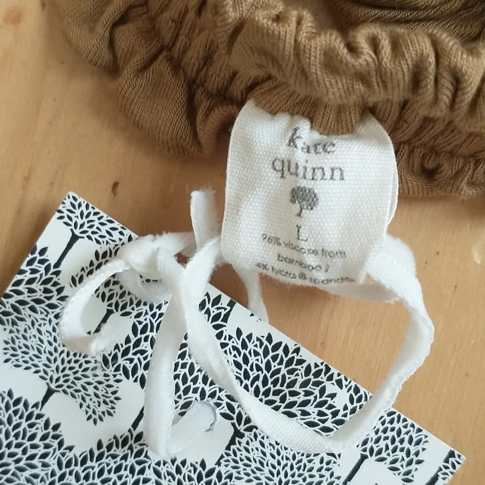 NWT Kate Quinn Tan Tie Headband L - Picture 2 of 2